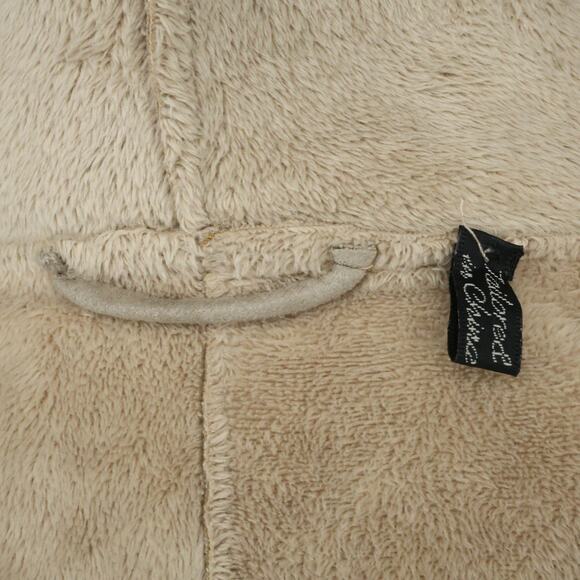 Mycra Pac One Jacket Womens Medium Beige Microfiber Open Front Sherpa Lined Coat - Picture 10 of 16